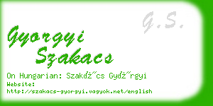 gyorgyi szakacs business card